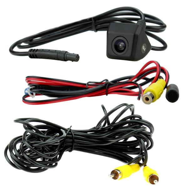 Universal surface-mounted fixed-angle rear view camera